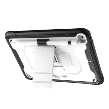 

For iPad Mini4 Tablet PC Case TPU Shockproof Protective Back Cover with Pen Slot Tablet Stand Case