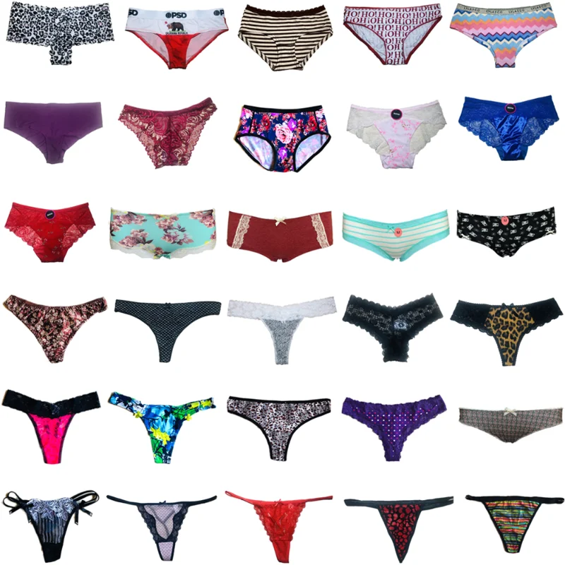 24 Pack Variety of Womens Underwear Pack T-Back Thong Bikini Hipster Briefs  Cotton Lace Panties