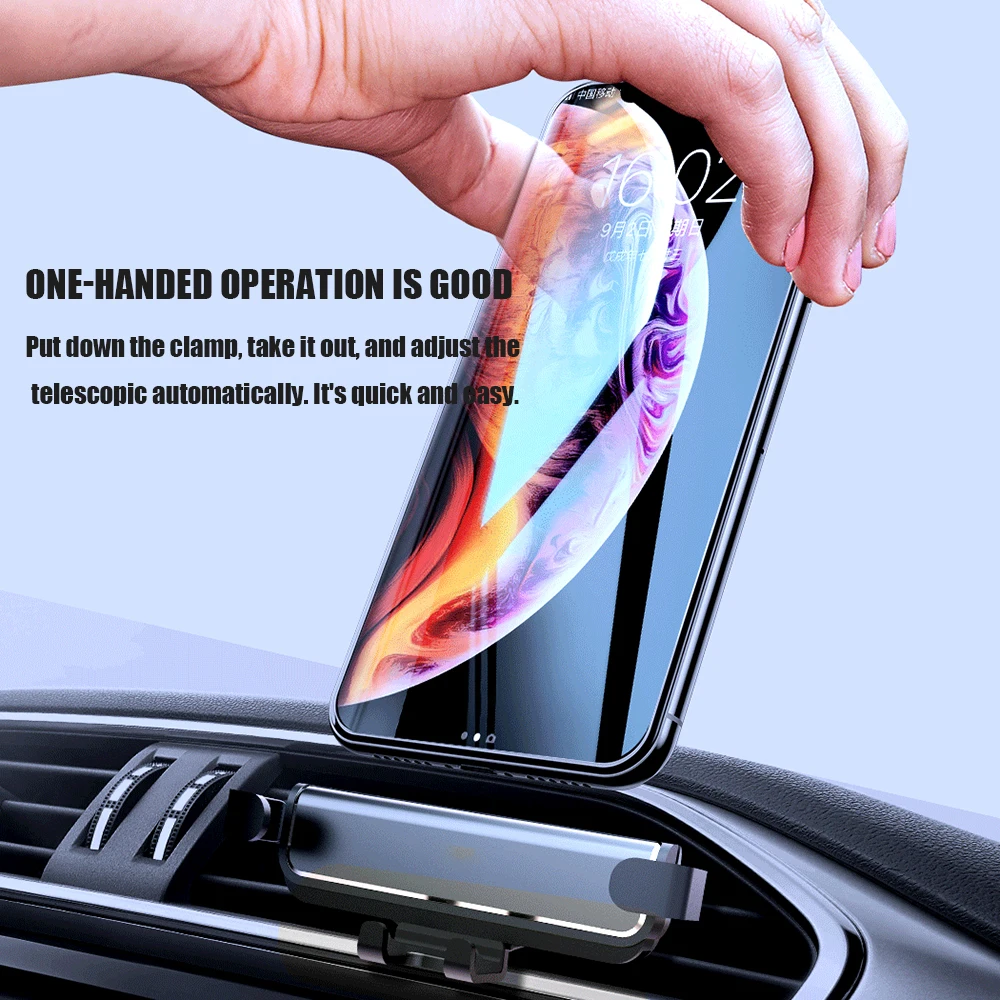 Универсальный автомобильный держатель для телефона iPhone 7 8 Plus X samsung Galaxy S10 Air Vent автомобильное крепление сотового телефона автоматический кронштейн