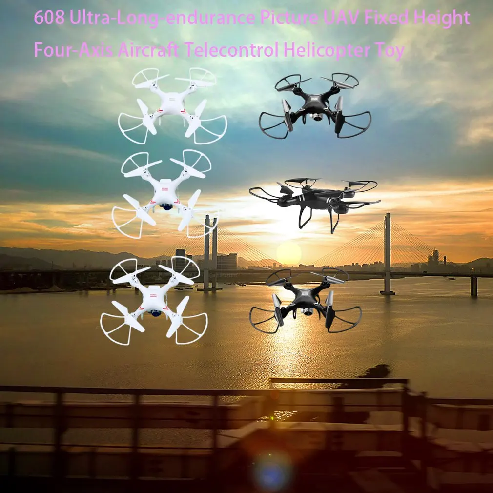 RC Drone Quadcopter With 30W camera Long-Range Aerial Aerial Drone Fixed Height Four-Axis Aircraft Remote Control HelicopterToy