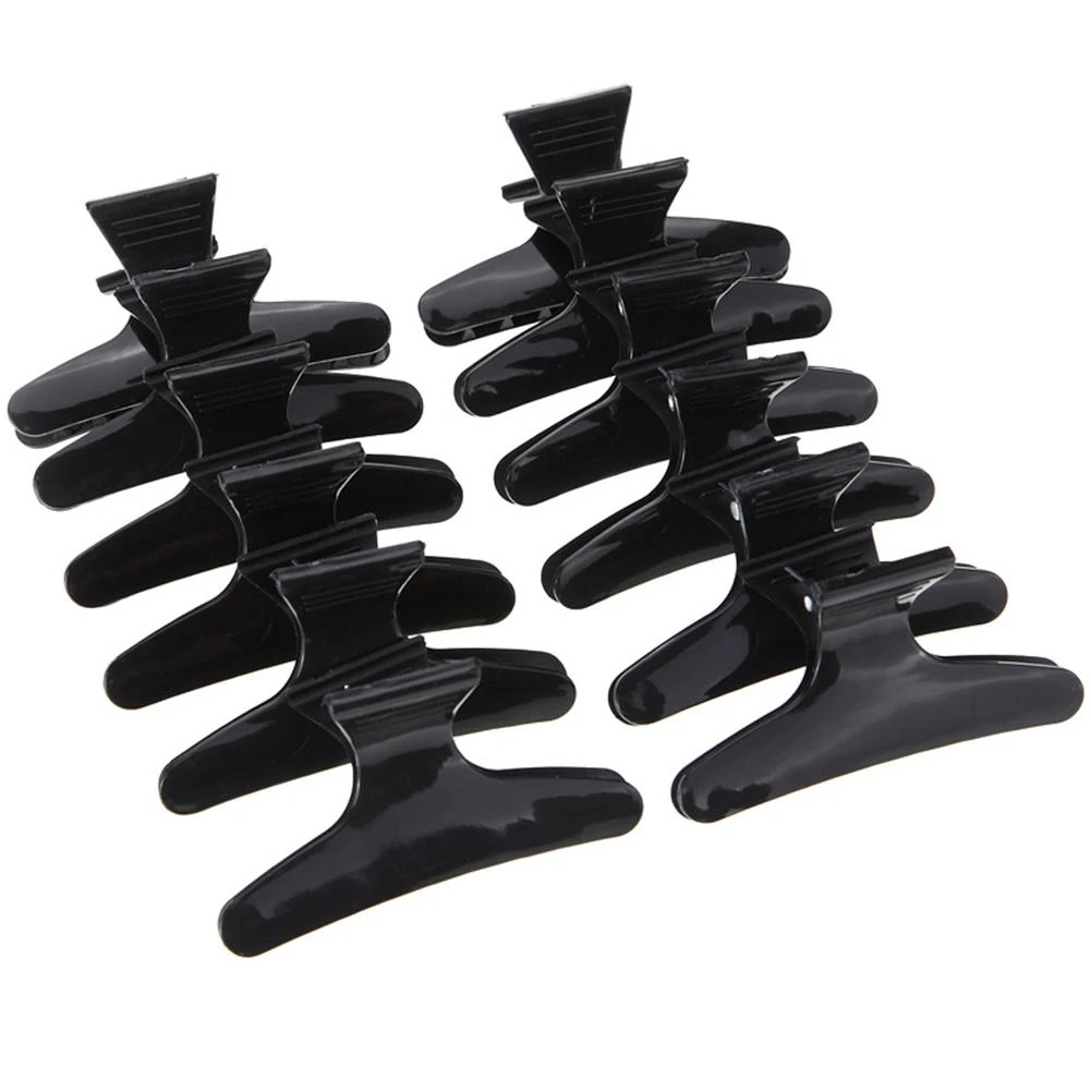 12pcs Hair Claw Pro Salon Hair Clip Clamps Women Girls Hairpins