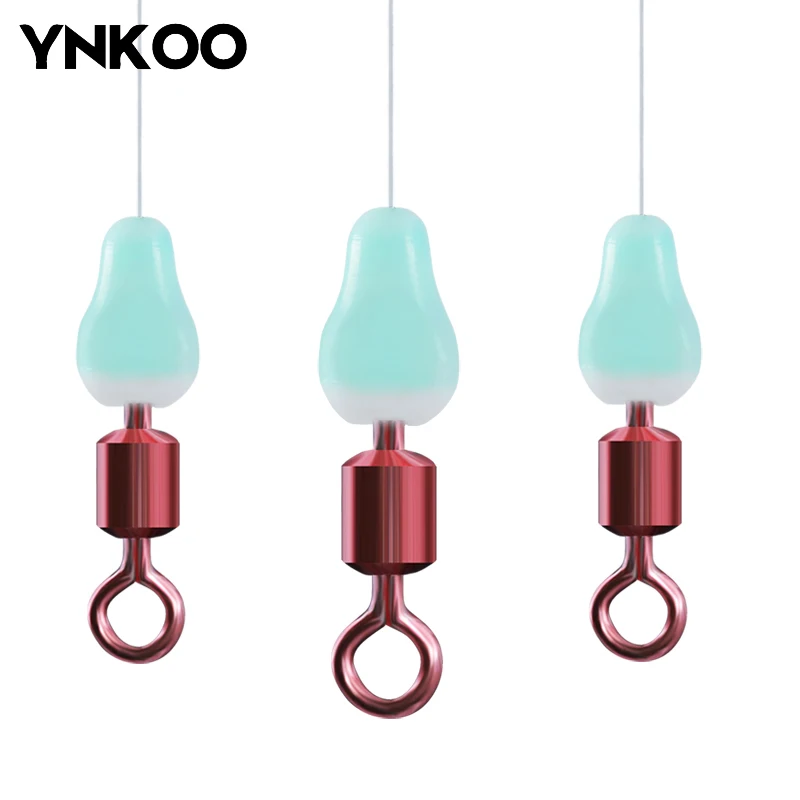 

YNKOO 30pcs Big Object Anti-Tangling Bean Circumvention Strands Wrapped Around Space Beans Silicone Accessories Fishing Gear