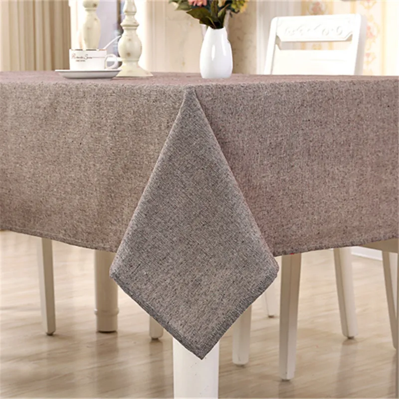 Cotton Modern Table Cover Simple Plain Tablecloth Tea Table Cloth Dining Tablecloths Rectangular Table-cloth Tafelkleed For Home