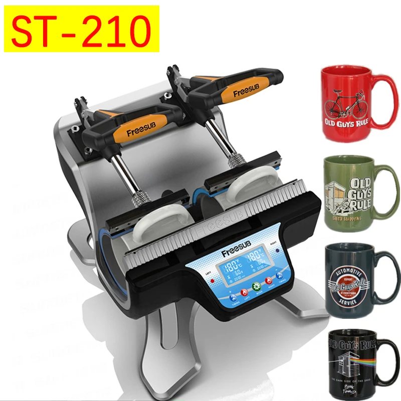 

ST-210 2 in 1 Combo Double Station Mug Press Machine Mup Printing Machine Sublimation Printer for 6oz/9oz/11oz/12oz/17oz Cup