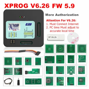 

XPROG V6.26 V6.12 V6.17 Add New Authorization V5.86 V5.55 V5.84 X-PROG M Metal Box XPROG-M ECU Programmer X Prog M Full Adapters