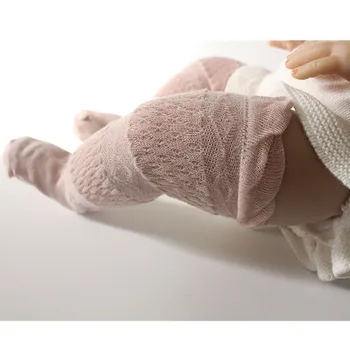 

Newborn Baby Stockings Breathable Mesh Pantyhose Solid Cotton Casual Baby Girls Knee Long Soft Infant Baby Knee High Socks