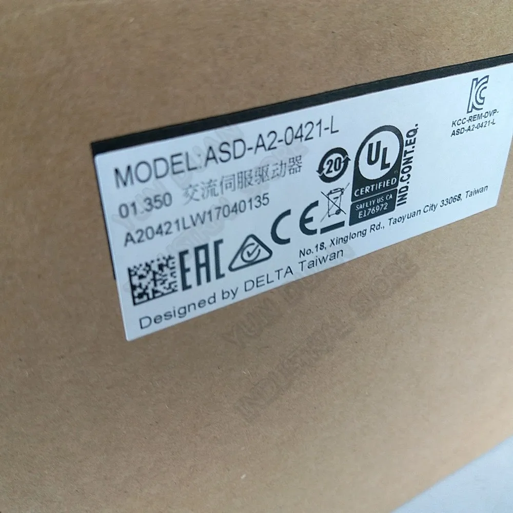 Новый Дельта A2 400 Вт серводвигатель переменного тока с тормозной диск Наборы ASD 0421