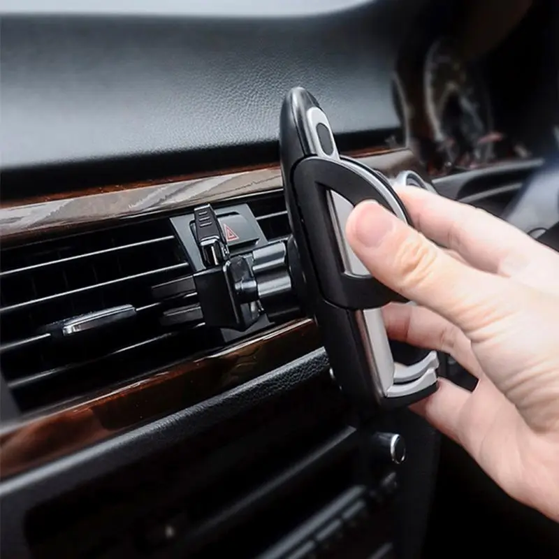 2in1 Car Air Vent Stand Mount Adjustable Gooseneck Cup Mobile Phone Holder Cradle for iPhone Samsung Huawei Xiaomi 3.5
