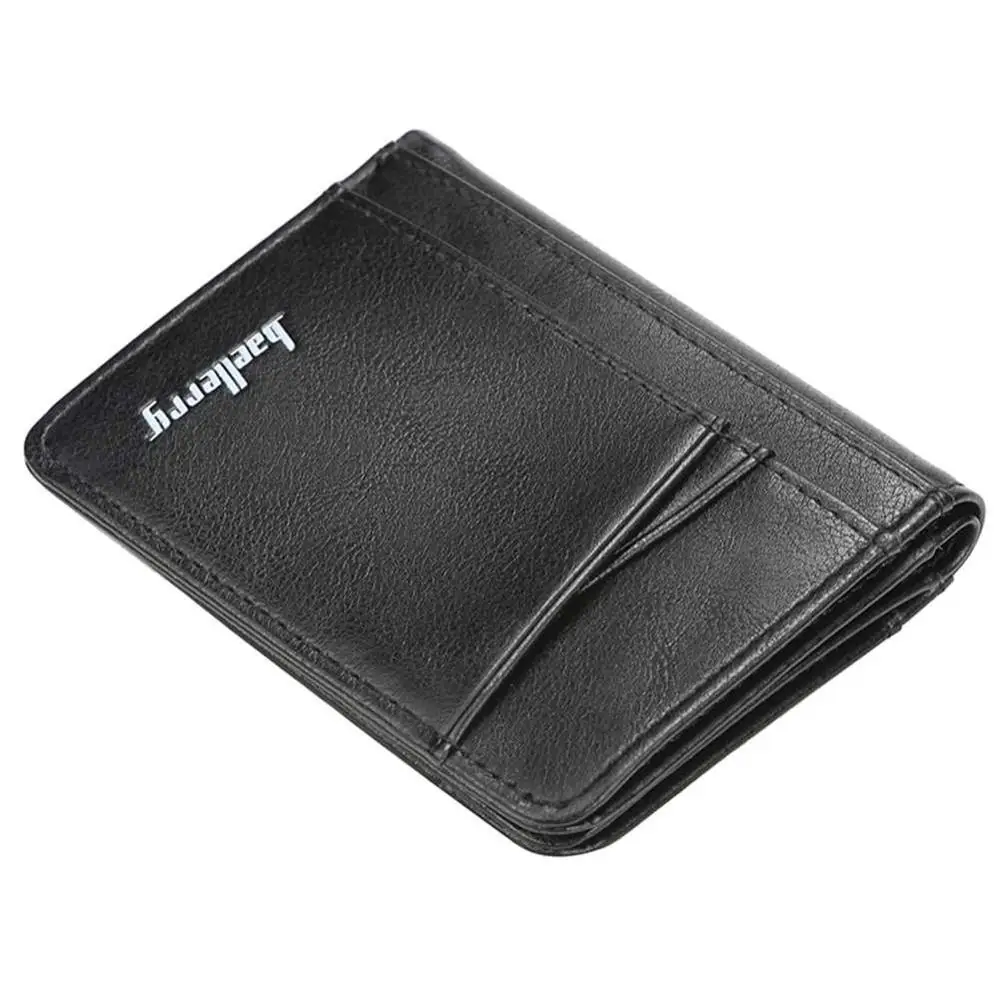 Black 01 Металлический кредитный держатель для карт тонкий RFID блокирующий кожаный кошелек кредитный ID держатель для карт мужские из искусственной кожи кредитные кошельки для карт Новинка - Цвет: Black 01