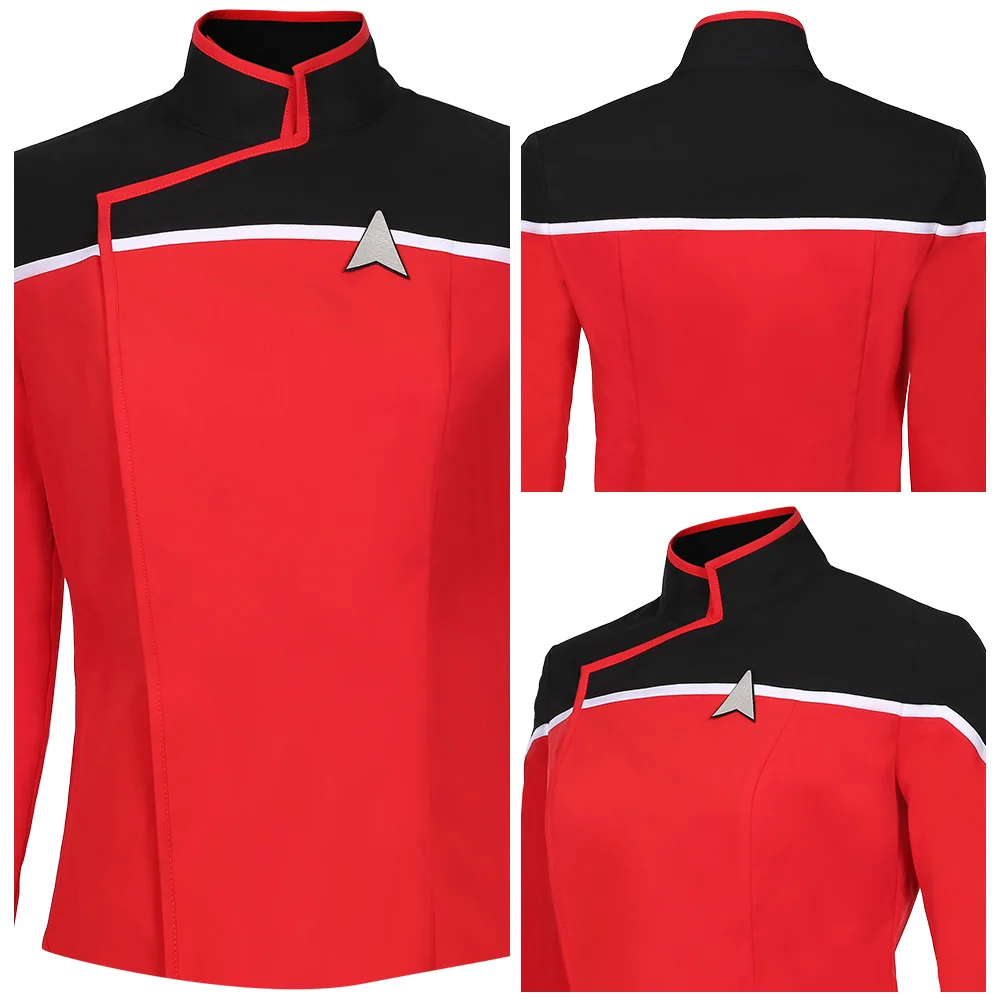 Star Cosplay Trek: Нижняя Дека Сезон 1 костюм для косплея пальто женская форма красная