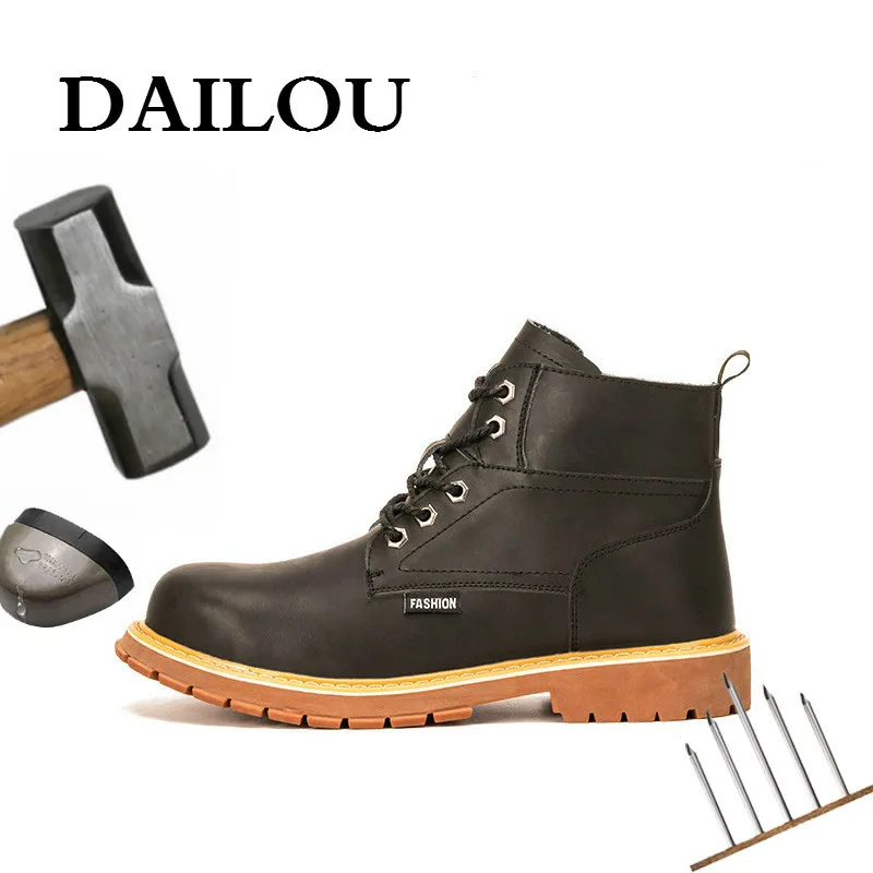 DAILOU/Мужская Уличная противоскользящая дышащая защитная Рабочая обувь мужские