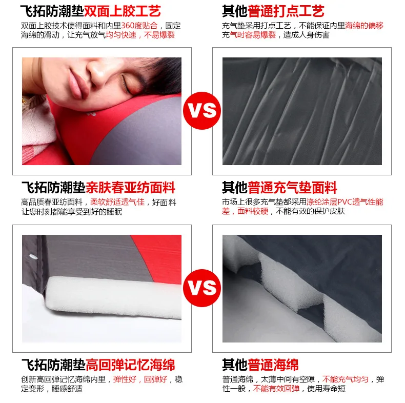 Manufacturers Wholesale Automatic Inflatable Pad Lengthened Widened Thickening Outdoor Moisture Proof Pad Foldable Lunch Break C