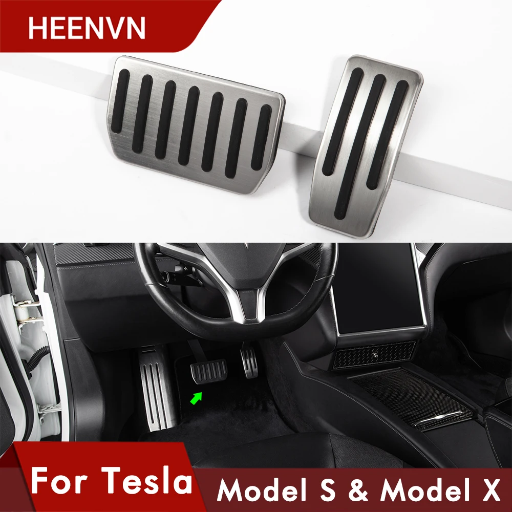 Heenvn Автомобильная Тормозная педаль Крышка для Tesla Model S X аксессуары педалей