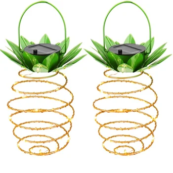 

Solar Powered 25 LED String Light Pineapple Shape Night Light Waterproof Outdoor Garden Christmas Holiday Lighting Warm White