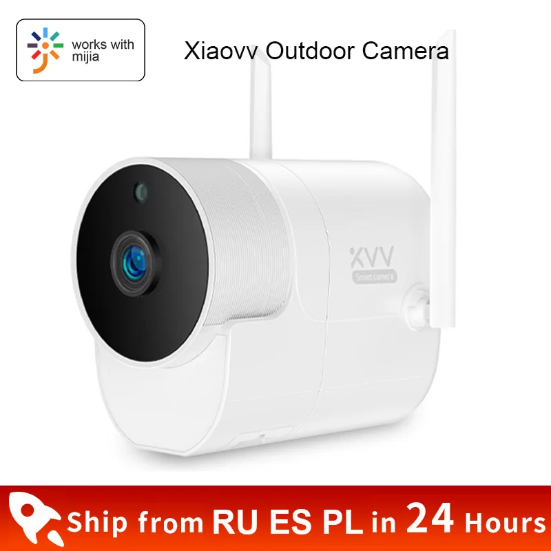 Xiaovv-cámara de vigilancia inalámbrica para exteriores, dispositivo de gran angular de 150 °, WIFI, visión nocturna de alta definición, funciona con la aplicación MiHome, novedad