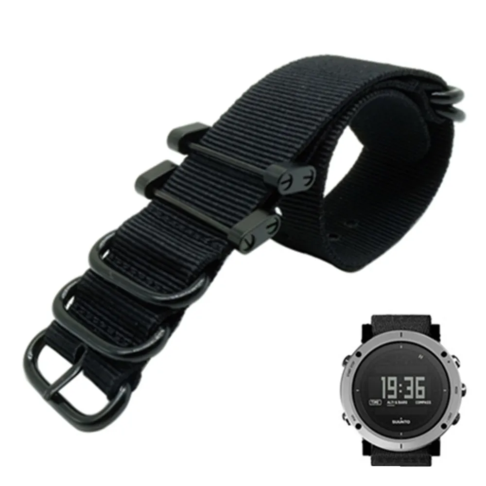 Для Suunto Core For Note G10 Military Zulu Heavy Duty 5 Ring nylon Diver ремешок для часов Ремешок Браслет