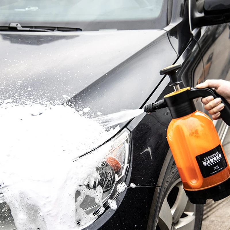 A0NE Portable Car Wash Snow Foam Spray Nozzle Plastic Auto Window Sprayer Household Watering Can 2L Wear-resistant Anti-rust | Автомобили