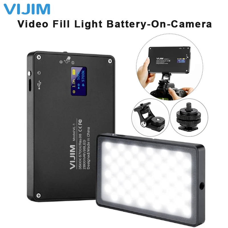 DSLR на камеру Ультра тонкий Dimmable светодиодный видео свет 96 шт. CRI96 O дисплей с