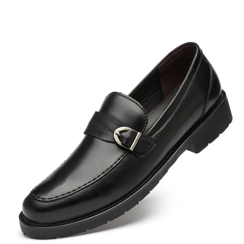 

NEW Genuine Leather Men Casual Shoes 100% Real Leather Slip-On Men Loafers New Brand Fashion Mens Moccasins Business Flats *8188