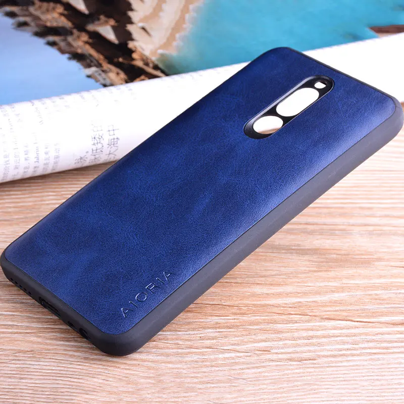 Чехол для xiaomi redmi 8 роскошный винтажный кожаный чехол для телефона для xiaomi redmi 8 чехол funda чехол в деловом стиле
