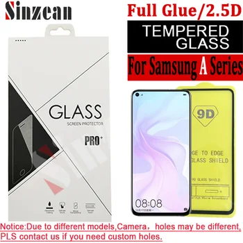 

Sinzean 100pcs 2.5D Full Glue Tempered Glass For Samsung A10S/A20S/A30S/A40S/A50S/A70S/M10S/M20S/A90 5G/A91/A10E/A20E 9D Glass