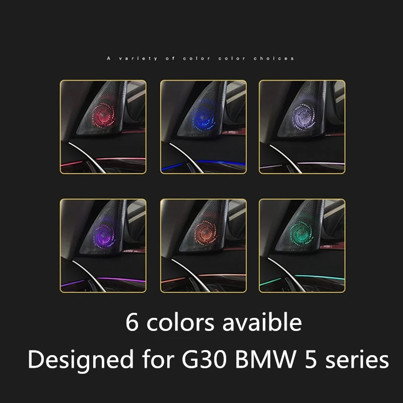 Автомобильный светящийся динамик для BMW G30 G38 5 серия Высокое качество ночное