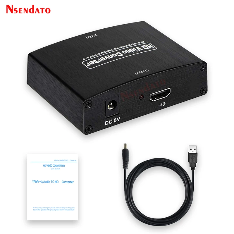Vídeo Componente para Conversor Compatível com Hdmi Vídeo para Vídeo hd Conector de Áudio Adaptadores Ps3 Rca Ypbpr - Image 6