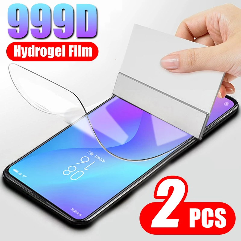 Гидрогелевая пленка 999D для Xiaomi Note 10 8 9 SE CC9 Pro CC9E A1 A2 A3 Lite Focophone F1 F2 X2 X3 2 шт. | Мобильные