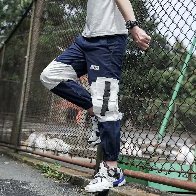 

New Products Men'S Wear 2019 Spring And Summer Bags Floating Belt Buckle Adjustable Pumping Rope Beam Foot MEN'S Work Clothes Ve