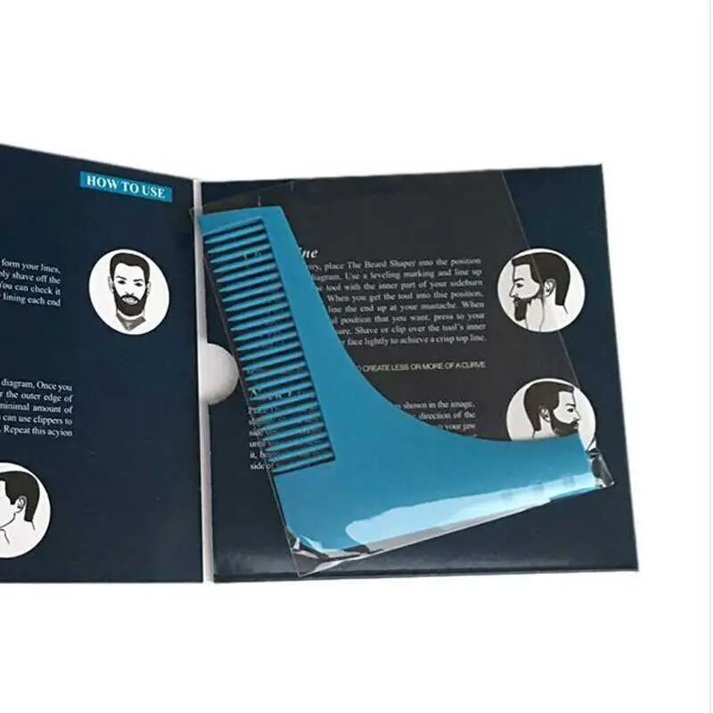 New Sex Man Gentleman Beard Trim Template Beard Combs Beard Trimmer Shaping Tool Free Shipping LX7574