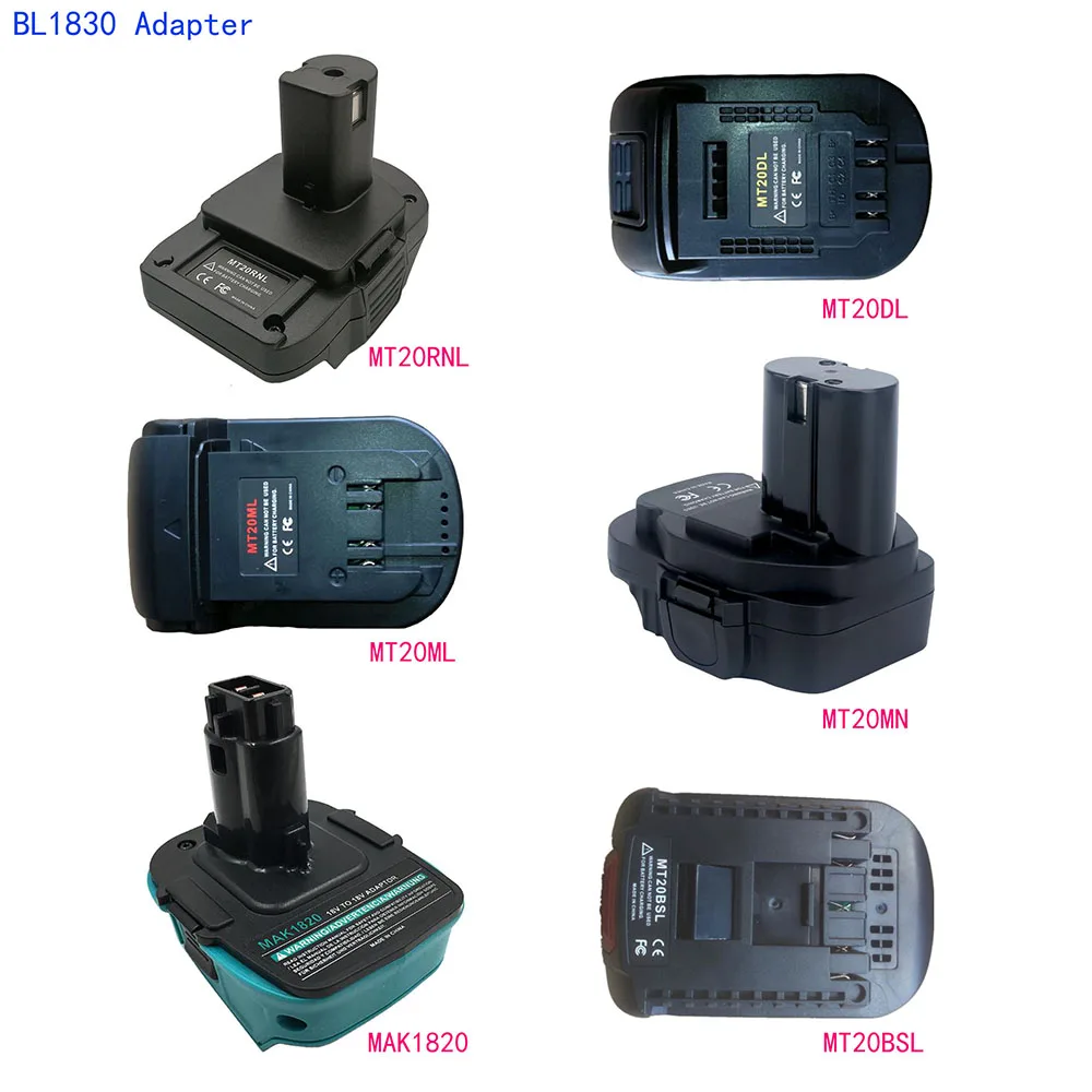 Адаптер MT20DL MT20BSL MT20ML MT20MN MT20RNL MAK1820 Используйте Makita 18 В литий ионный аккумулятор BL1830