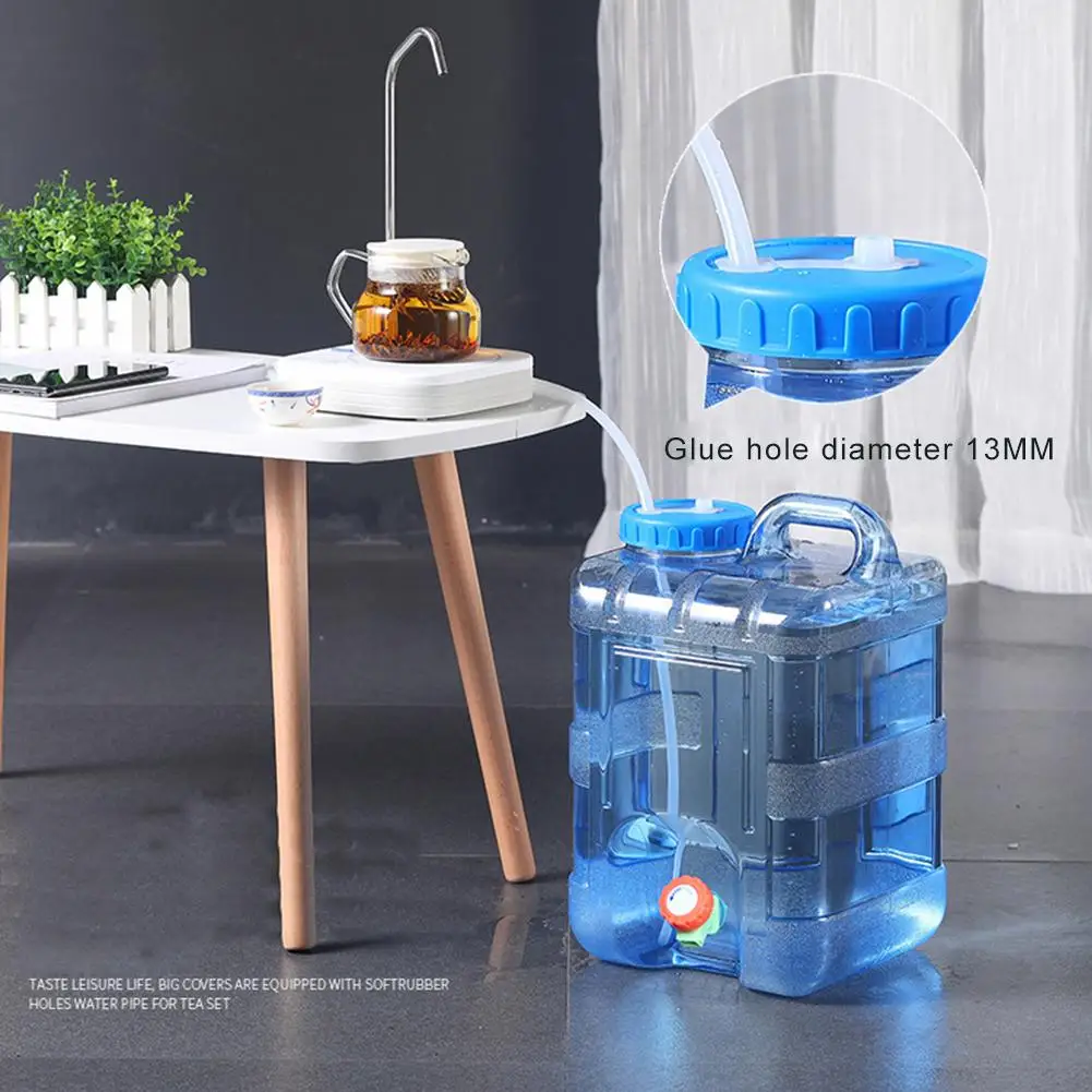 Beverage Water Container Dispenser 10L With Faucet Portable Drinking Water Bucket For Auto Car Camping Hiking