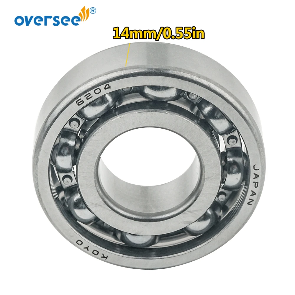 93306-204U0 ball bearing with pin for Yamaha outboard motor 2T 4HP 5HP 6HP 8HP 20x47x14mm outboard motor bearing