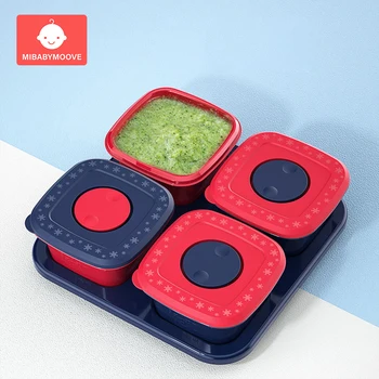 

120ml Baby Food Storage Snack Freezer Box Infants Breast Milk Feeding Fruit Container Complementary Food Box Children Tableware