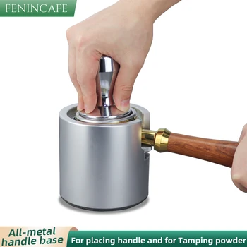 

Sturdy Stainless Steel Adjustable Espresso Coffee Tamper Stand Barista Tool Tamping Holder Rack Shelf Coffee Machine Tool