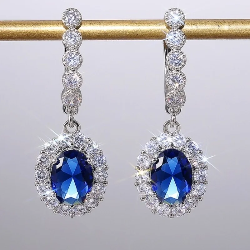 2312035-40928d.jpg He6b61d682d9a4782a26fb7b8c7203170C Delicate Drop Earrings for Women Silver Color Inlaid Blue/White Zirconia Elegant Wedding Accessories Classic Jewelry Gift Mallzona