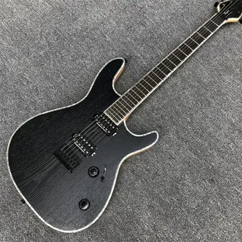 

Black Mayones 6 Strings Electric Guitar,Neck through body,Ebony fingerboard Black hardware Mayones Guitar,abalone binding