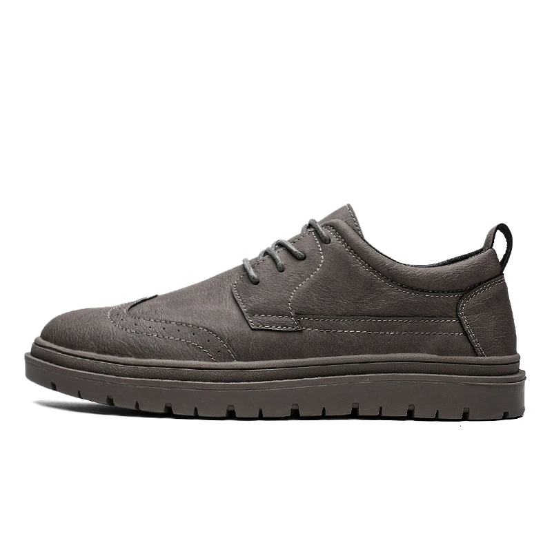 men classical leather casual shoes italian designer dress work male footwear elegant moccasins homme trend brogue shoes for men (1)