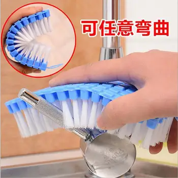 

Household items, flexible soft brushes, cleaning brushes, faucet bathtub brushes
