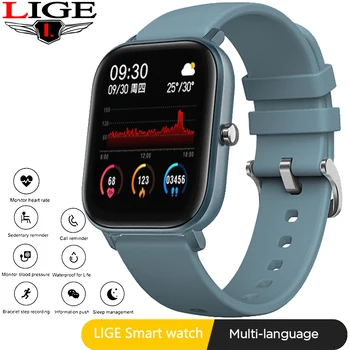 

2020 LIGE fashion Smart Watch Men Women 1.4inch Full Touch Fitness Tracker Heart Rate Monitor Sports Smart Watch for Android ios