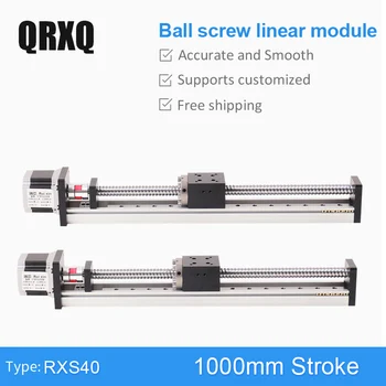 

Effective stroke length 1000mm linear guide rail movement module with motor