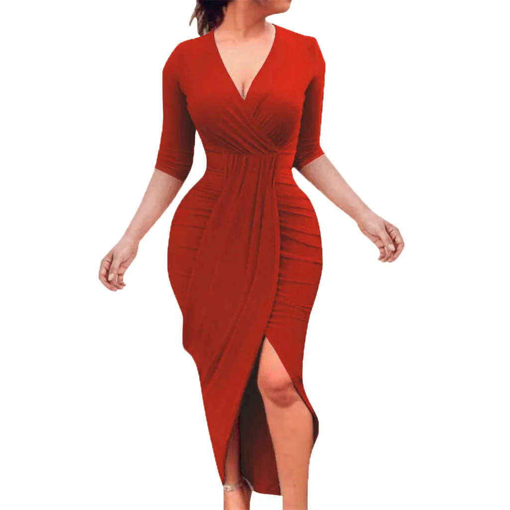 B Женское платье vestidos de verano vestido ropa mujer, платья vestidos mujer robe, повседневное однотонное M-2XL с коротким рукавом, Z4 - Цвет: B