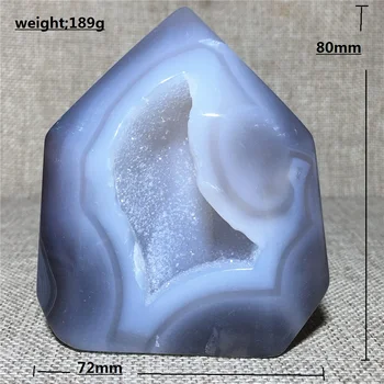 

Natural Agate geode Quartz Crystal Specimen Home Furnishing Decoration Stone Raw gemstone Reiki Healing