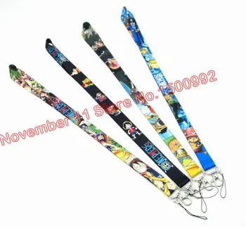

Lot 50pcs mixed cartoon Japanese anime Lanyard ID Badge Holders Mobile Neck Keychains For Party Gifts WQ-186