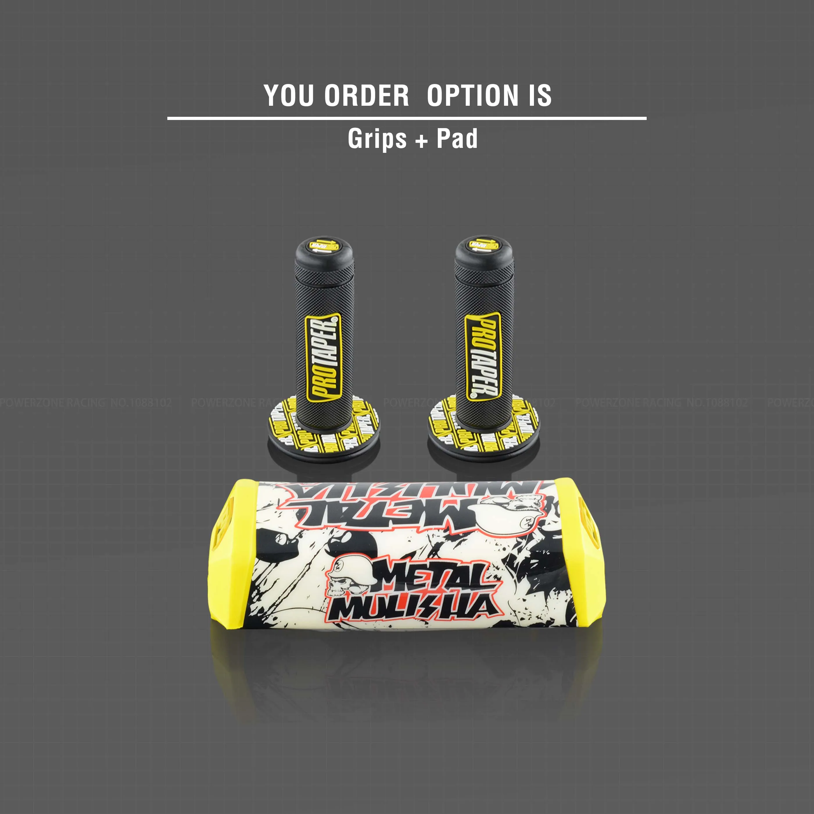 Gold Pad Grip Руль для Pro Taper Pack Bar 1-1/" Классическая дверная ручка барные Колодки Ручки Pit Pro Racing Dirt Pit Bike мотоцикл с адаптер cnc - Цвет: Gold Pad Grip