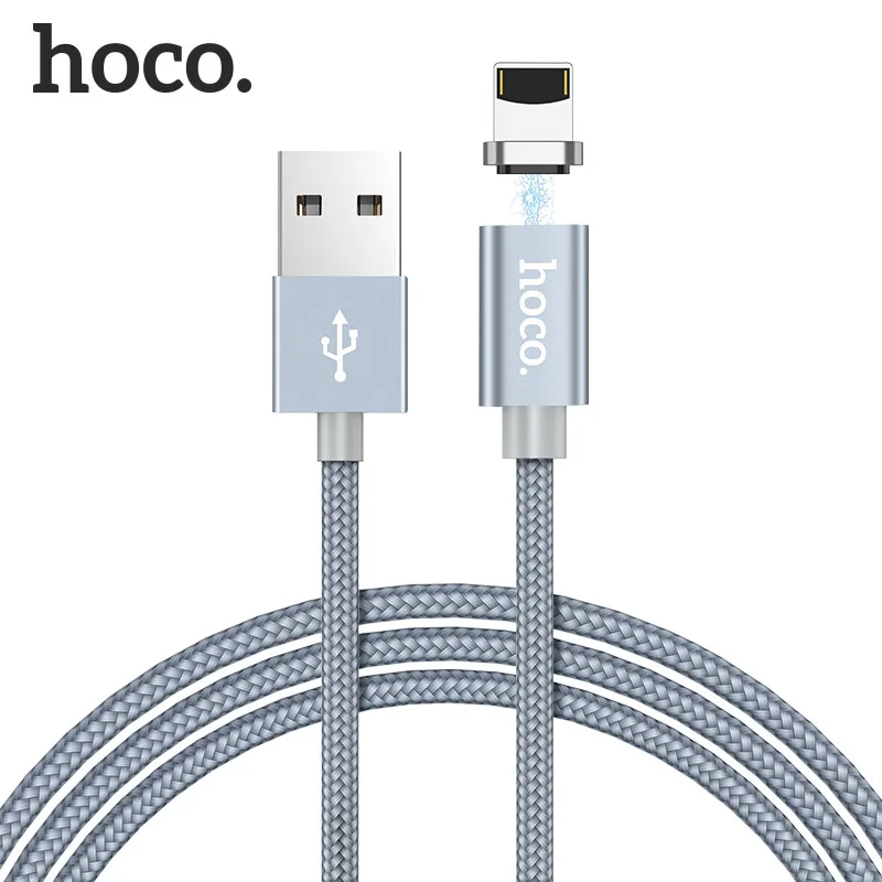 HOCO U40A 28 шт./лот 1 м Магнитный USB кабель для iPhone Тип C микро нейлоновый кабель для samsung USB C кабель