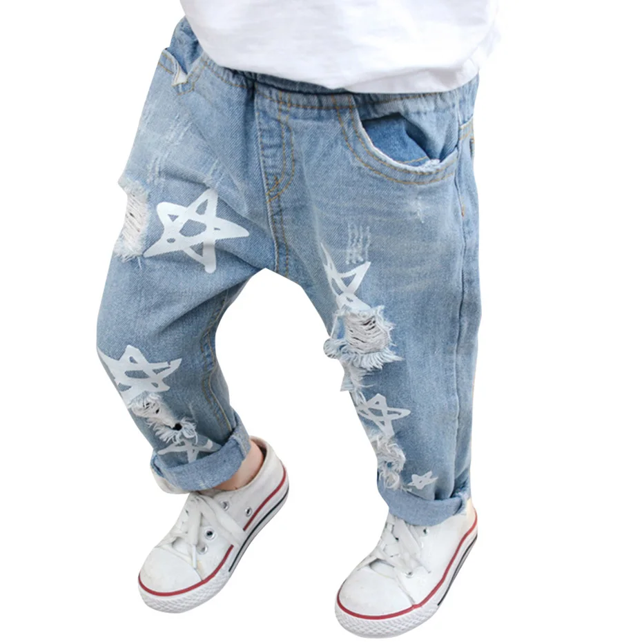jeans with star print