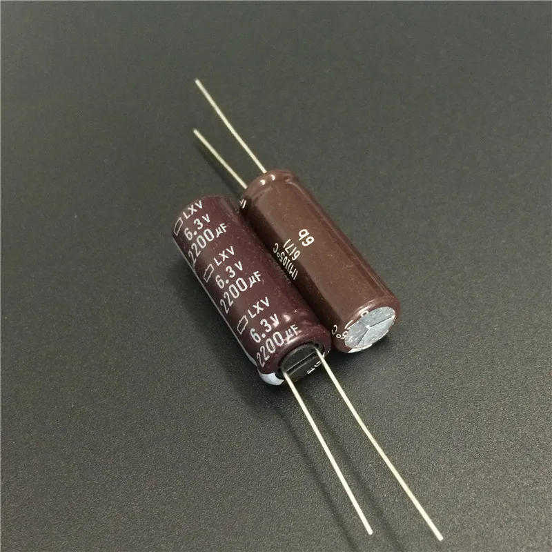 5 шт./50 шт. 2200 мкФ 6 3 В NIPPON LXV серия 10x30 мм низкое сопротивление 6.3V2200uF алюминиевый