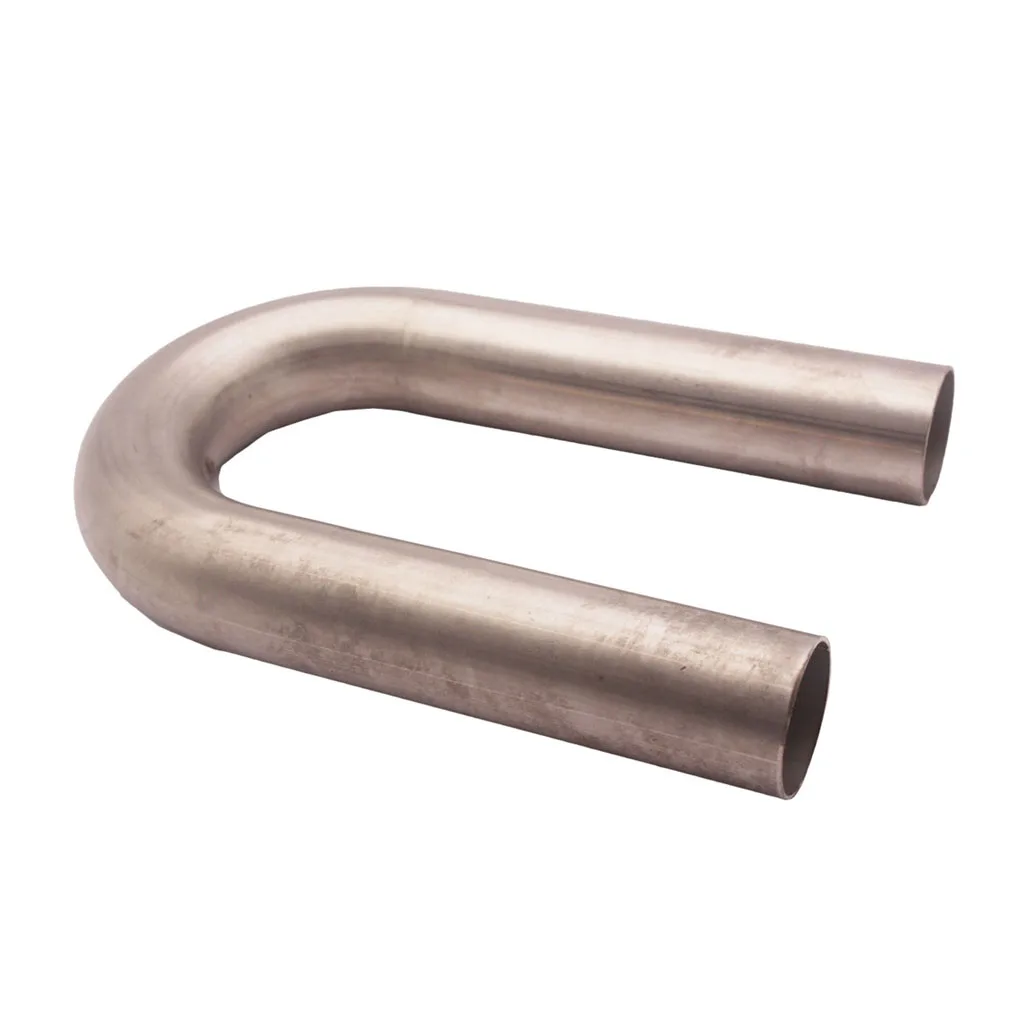 180 Degree Mandrel Exhaust Tube U Bend - Stainless Steel / 1.5 Inch Diameter