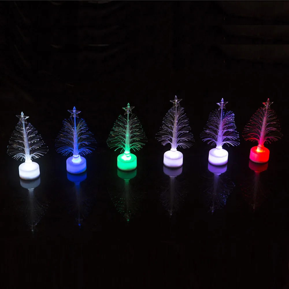 Светодиодный мини Рождественская елка, Веселый светодиодный, меняющий цвет, Мини Рождественская елка, домашний стол, вечерние, разные цвета, автоматически L* 5